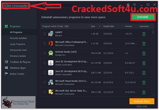 IObit Uninstaller Crack 2023 Cracked Sample