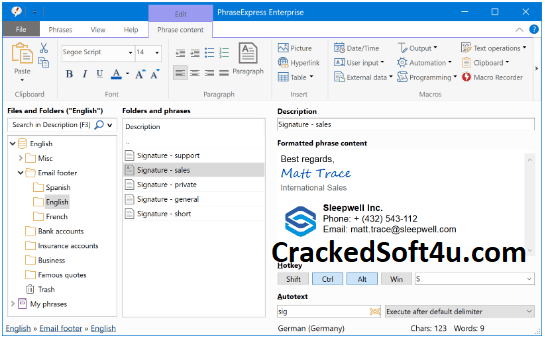 PhraseExpress Crack 2023 Cracked Sample