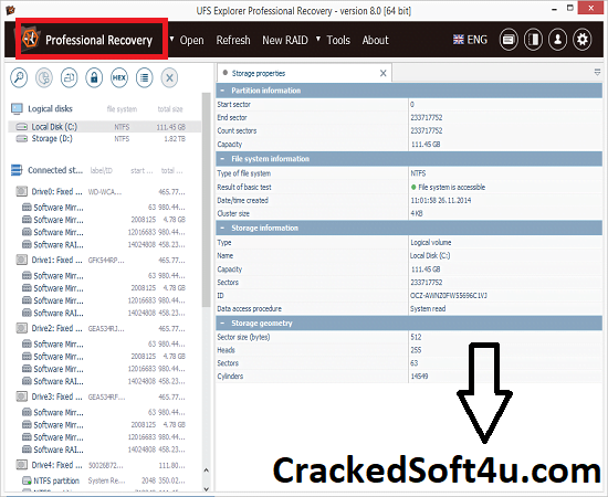 UFS Explorer Professional Recovery Crack 2023 Cracked Sample