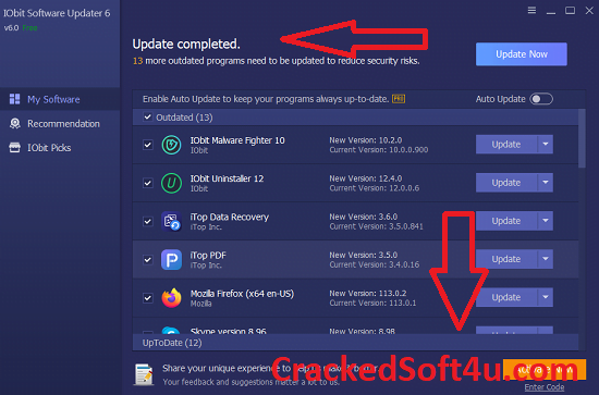IObit Software Updater Crack 2023 Cracked Sample